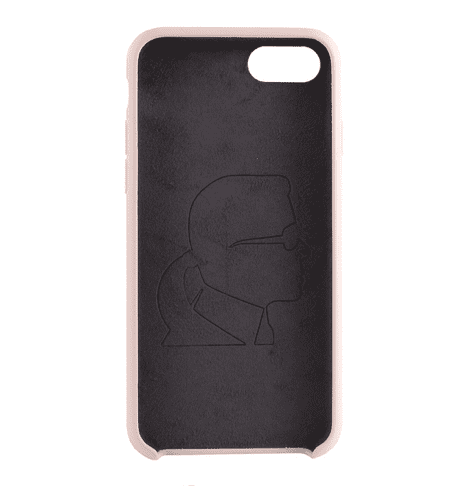 Чехол для смартфона Lagerfeld для iPhone 7/8/SE 2020 Liquid silicone Iconic Karl Hard Light pink